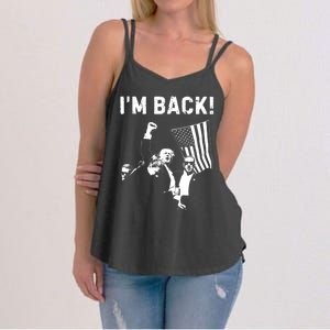 Trump Won IM Back! Win Inauguration 47th Us President 2025 Women's Strappy Tank