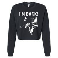 Trump Won IM Back! Win Inauguration 47th Us President 2025 Cropped Pullover Crew