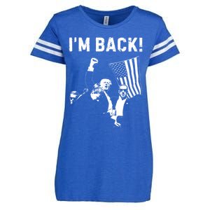 Trump Won IM Back! Win Inauguration 47th Us President 2025 Enza Ladies Jersey Football T-Shirt