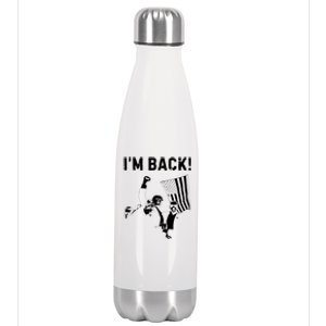 Trump Won IM Back! Win Inauguration 47th Us President 2025 Stainless Steel Insulated Water Bottle