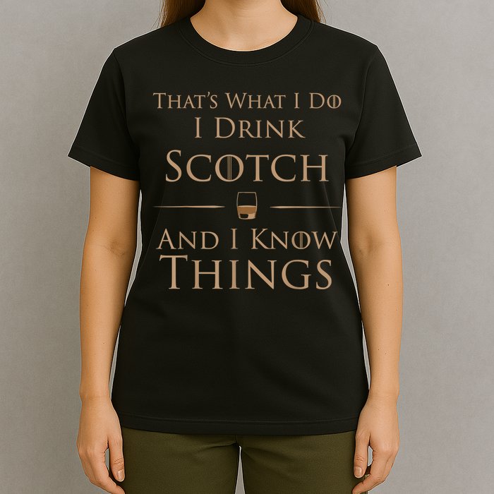 That’s What I Do I Drink Scotch And I Know Things T-Shirt