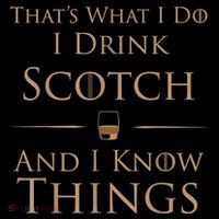 That’s What I Do I Drink Scotch And I Know Things Hooded Wearable Blanket