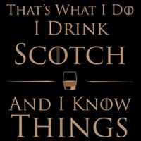 That’s What I Do I Drink Scotch And I Know Things Youth Performance Sprint T-Shirt