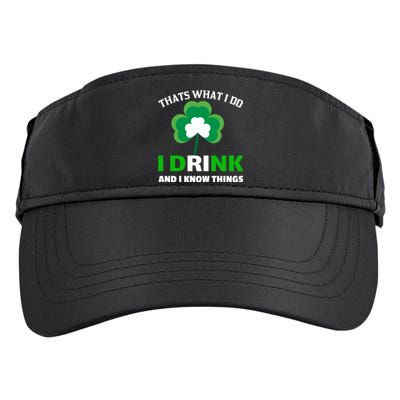 Thats What I Do I Drink And I Know Things Adult Drive Performance Visor