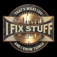 ThatS What I Do I Fix Stuff And I Know Things Drawstring Bag