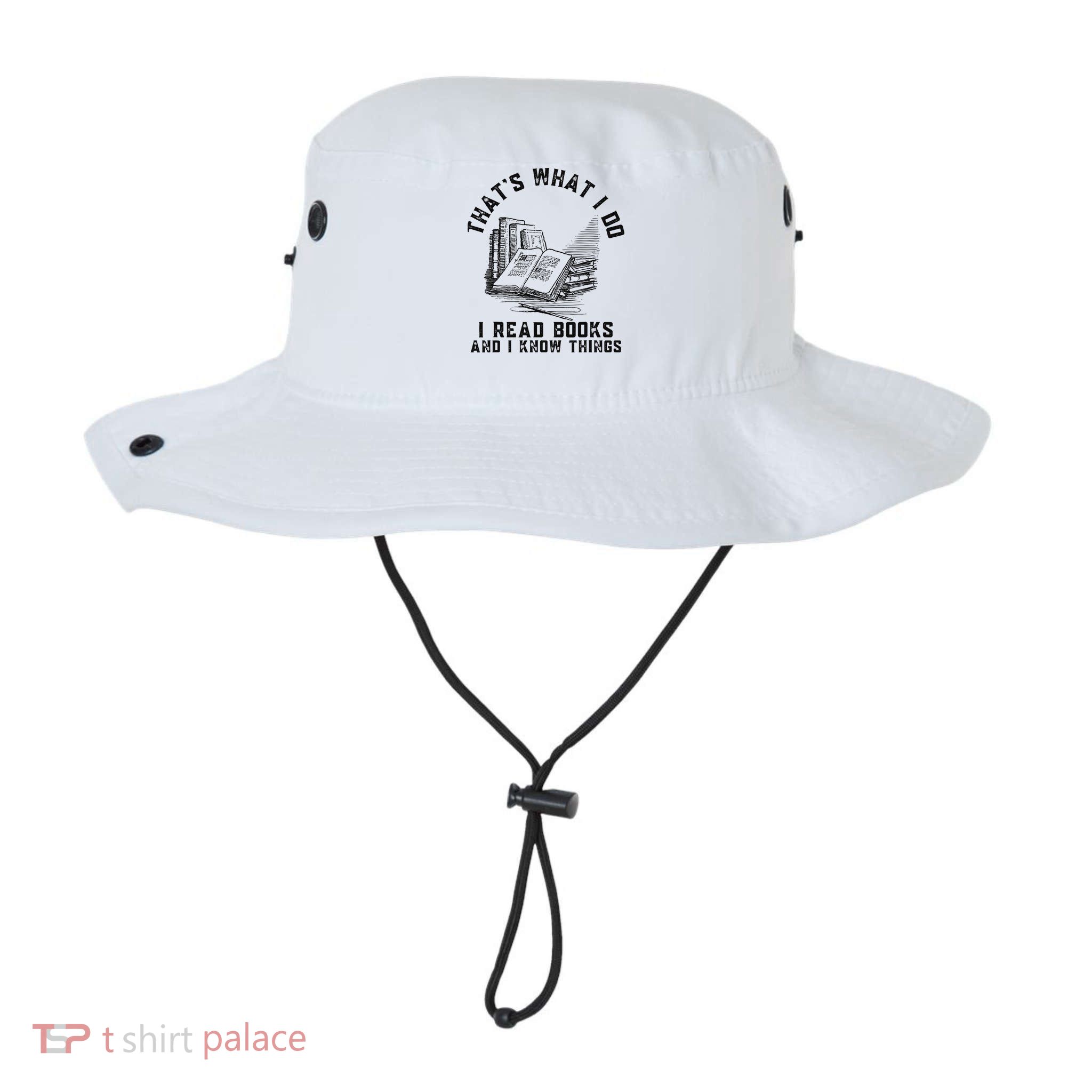 That's What I Do I Read Books And I Know Things Book Lover Bucket Hat