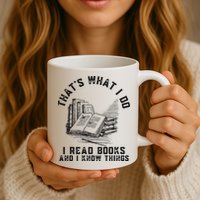 That's What I Do I Read Books And I Know Things Book Lover Mug