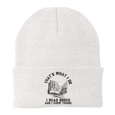 That's What I Do I Read Books And I Know Things Book Lover Beanie