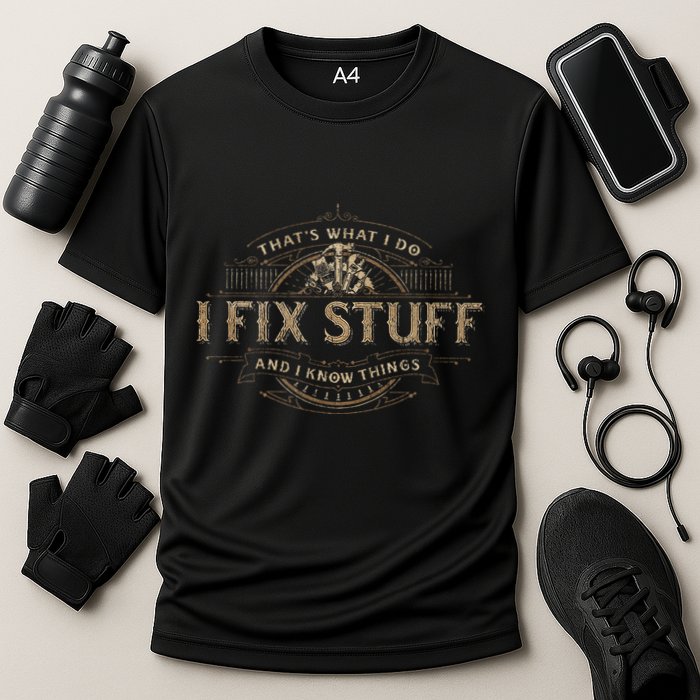 ThatS What I Do I Fix Stuff And I Know Things Performance Shirt