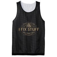 ThatS What I Do I Fix Stuff And I Know Things Mesh Reversible Basketball Jersey Tank