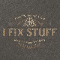 ThatS What I Do I Fix Stuff And I Know Things Cotton Canvas Backpack