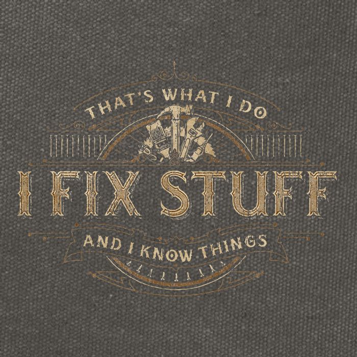 ThatS What I Do I Fix Stuff And I Know Things Cotton Canvas Backpack