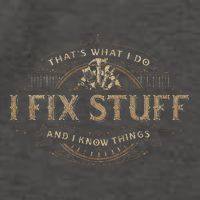 ThatS What I Do I Fix Stuff And I Know Things Vector Backpack