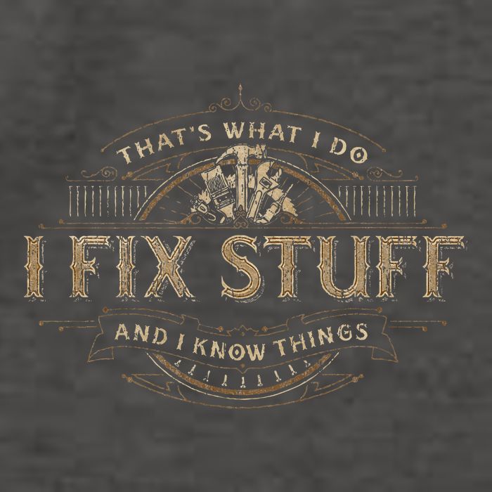 ThatS What I Do I Fix Stuff And I Know Things Vector Backpack