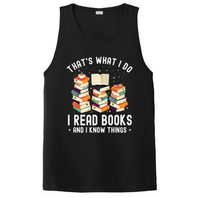 That's What I Do I Read Books And I Know Things Reading Premium PosiCharge Competitor Tank