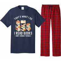 That's What I Do I Read Books And I Know Things Reading Premium Pajama Set