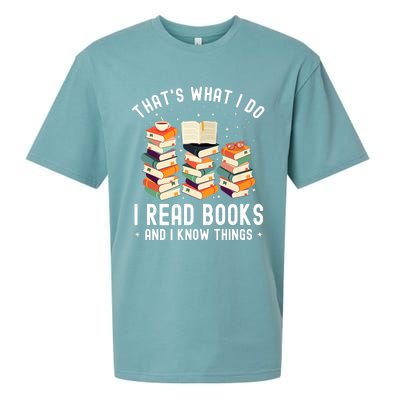 That's What I Do I Read Books And I Know Things Reading Premium Sueded Cloud Jersey T-Shirt