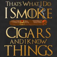 ThatS What I Do I Smoke Cigars And I Know Things Smoker Adult Drive Performance Visor
