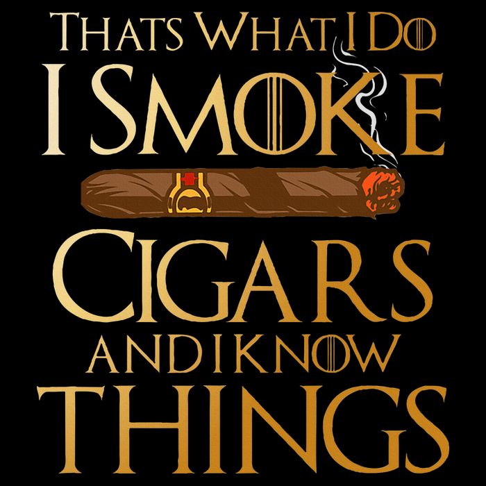 ThatS What I Do I Smoke Cigars And I Know Things Smoker Short Acrylic Beanie