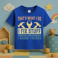 That's What I Do I Fix Stuff And I Know Things Toddler T-Shirt
