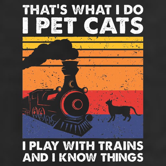 ThatS What I Do I Pet Cats I Play With Trains Model Train 11oz C Handle Ceramic Mug