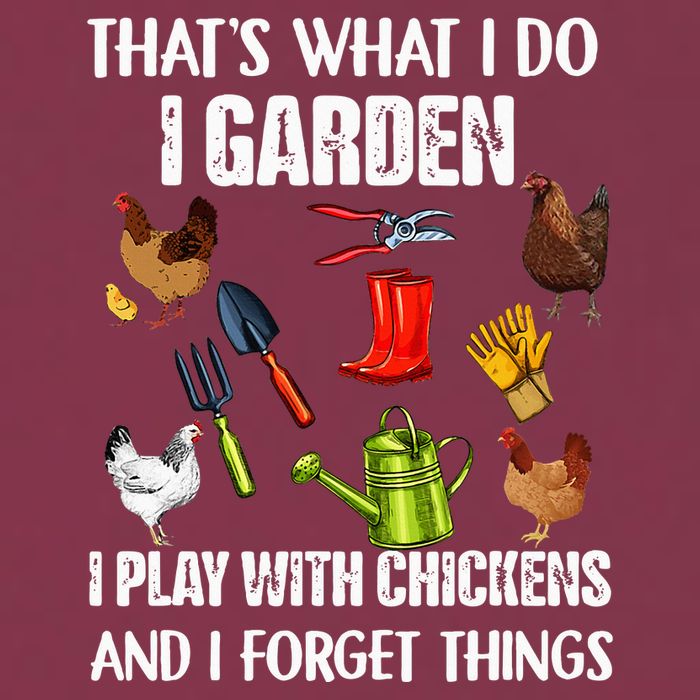 Thats What I Do I Garden I Play With Chickens Forget Things 16oz Travel Tumbler