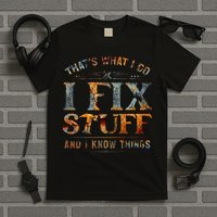 ThatS What I Do I Fix Stuff And I Know Things T-Shirt