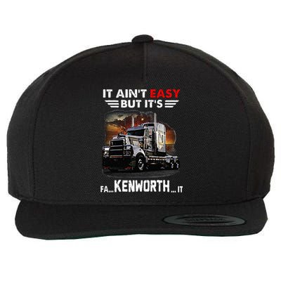 THATS WHAT I DO I FIX STUFF AND I BUILD THINGS WEATHERED Wool Snapback Cap