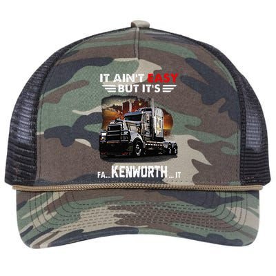 THATS WHAT I DO I FIX STUFF AND I BUILD THINGS WEATHERED Retro Rope Trucker Hat Cap