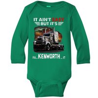 THATS WHAT I DO I FIX STUFF AND I BUILD THINGS WEATHERED Baby Long Sleeve Bodysuit