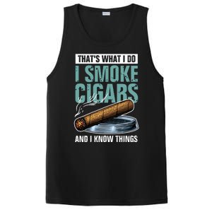 Thats What I Do I Smoke Cigars And I Know Things PosiCharge Competitor Tank