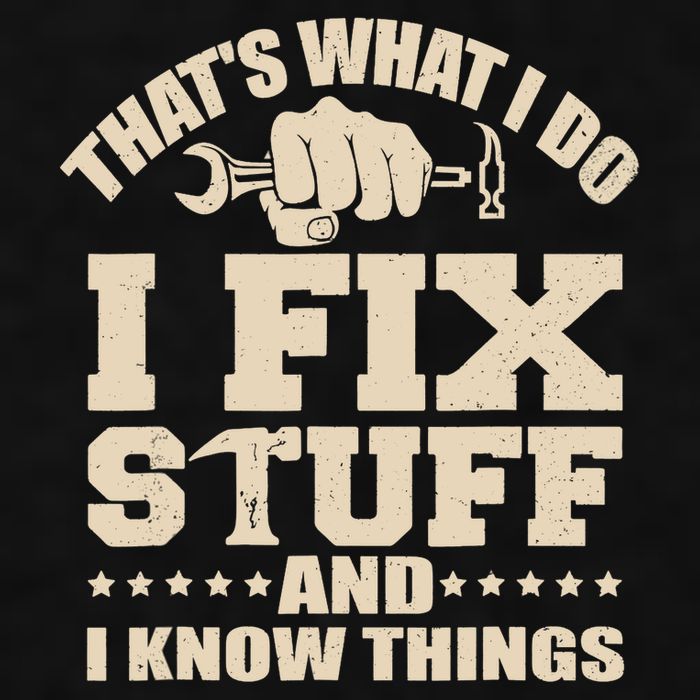 That's What I Do I Fix Stuff And I Know Things Funny Saying Ladies PosiCharge Tri-Blend Wicking Tank