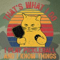 ThatS What I Do Cat Lovers Paddleball Player Pickleball Legacy Tie Dye Trucker Hat