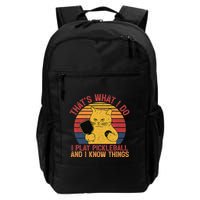ThatS What I Do Cat Lovers Paddleball Player Pickleball Backpack