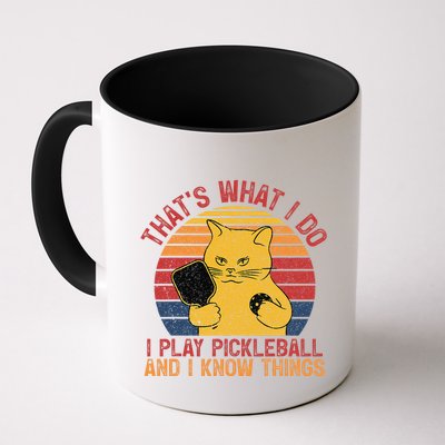 ThatS What I Do Cat Lovers Paddleball Player Pickleball Mug