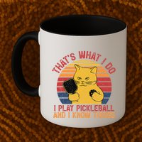 ThatS What I Do Cat Lovers Paddleball Player Pickleball Mug
