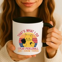 ThatS What I Do Cat Lovers Paddleball Player Pickleball Mug