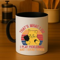 ThatS What I Do Cat Lovers Paddleball Player Pickleball Mug
