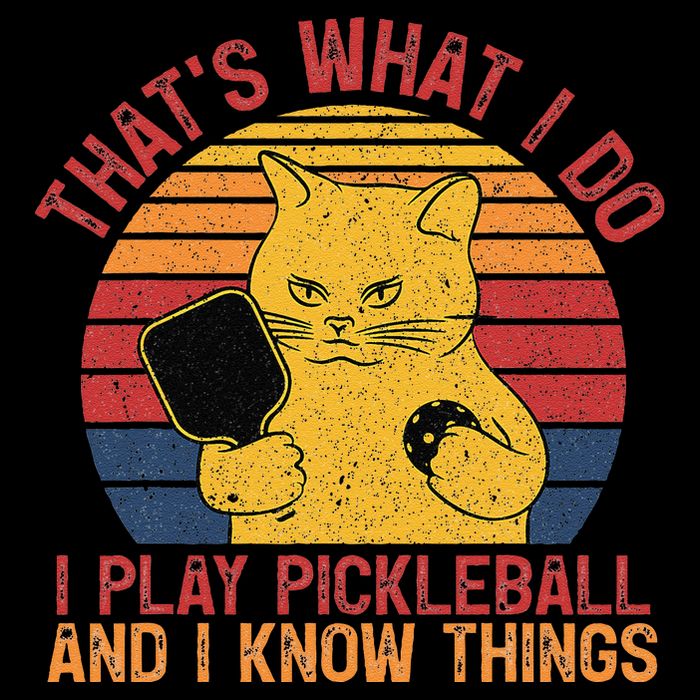 ThatS What I Do Cat Lovers Paddleball Player Pickleball 16oz Travel Tumbler
