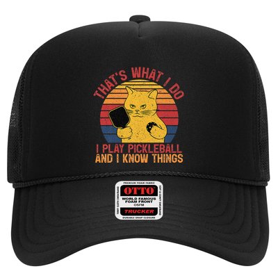 ThatS What I Do Cat Lovers Paddleball Player Pickleball Trucker Hat