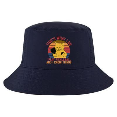 ThatS What I Do Cat Lovers Paddleball Player Pickleball Cool Comfort Performance Bucket Hat
