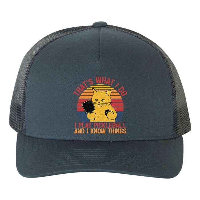 ThatS What I Do Cat Lovers Paddleball Player Pickleball Yupoong Adult 5-Panel Trucker Hat