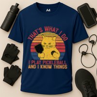 ThatS What I Do Cat Lovers Paddleball Player Pickleball Performance Shirt