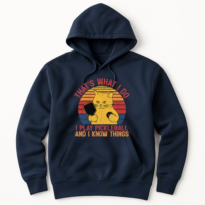 ThatS What I Do Cat Lovers Paddleball Player Pickleball Hoodie