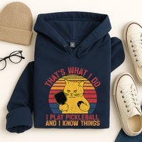 ThatS What I Do Cat Lovers Paddleball Player Pickleball Hoodie