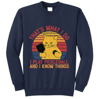 ThatS What I Do Cat Lovers Paddleball Player Pickleball Sweatshirt
