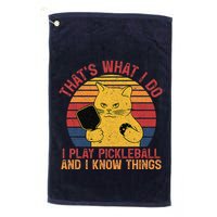 ThatS What I Do Cat Lovers Paddleball Player Pickleball Golf Towel