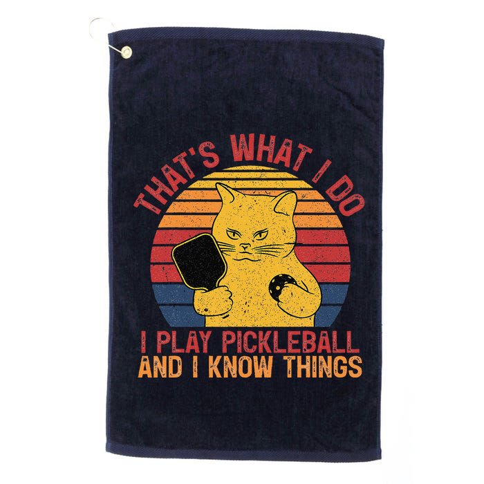 ThatS What I Do Cat Lovers Paddleball Player Pickleball Golf Towel