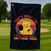ThatS What I Do Cat Lovers Paddleball Player Pickleball Golf Towel