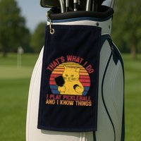 ThatS What I Do Cat Lovers Paddleball Player Pickleball Golf Towel